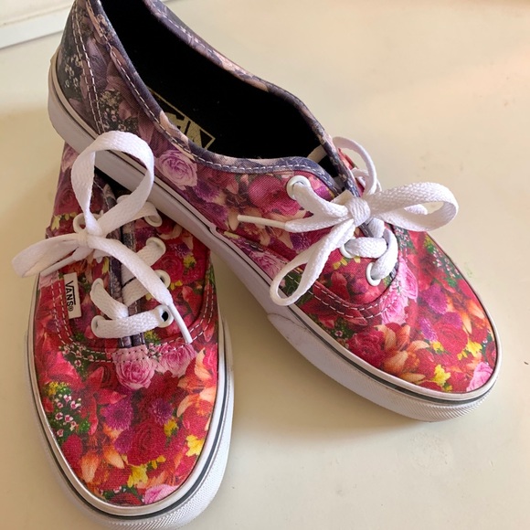 Vans Shoes - VANS floral canvas sneakers